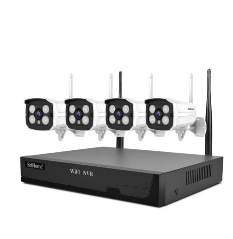 4 Channels Wireless CCTV with NVR